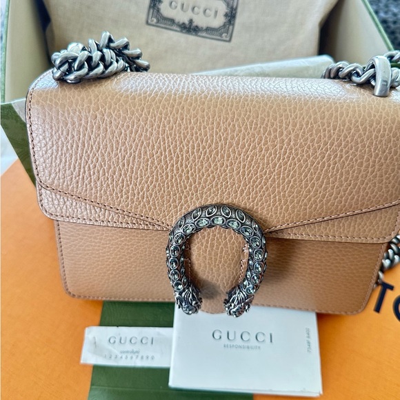 Gucci Beige Leather Shoulder Bag - Picture 1 of 4